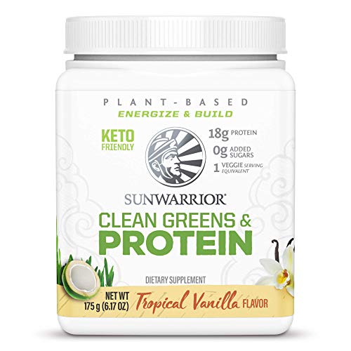 Sunwarrior Clean Greens Protein 175g Tropical Vanilla | High-Quality Sports Nutrition | MySupplementShop.co.uk