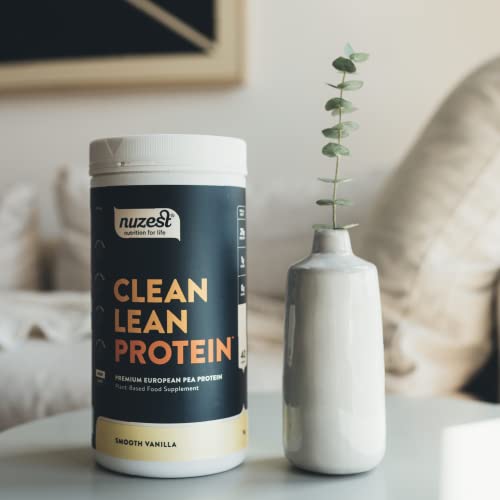 Nuzest - Clean Lean Protein - Smooth Vanilla - Vegan Protein Powder - Complete Amino Acid Profile - Plant-Based Workout & Recovery Fuel - All Natural Food Supplement - 1kg (40 Servings) | High-Quality Vegan Proteins | MySupplementShop.co.uk