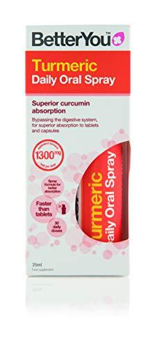 BetterYou Turmeric Daily Oral Spray 25ml | High-Quality Vitamins & Supplements | MySupplementShop.co.uk