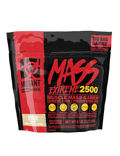 Mutant Mass Extreme 2500 2.72kg Vanilla Ice Cream - Weight Gainers &amp; Carbs at MySupplementShop by Mutant