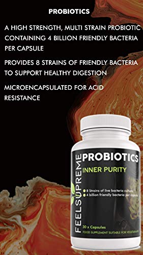 Feel Supreme Probiotics 30Veg Caps | High-Quality Sports Nutrition | MySupplementShop.co.uk