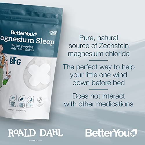 BetterYou Roald Dahl Magnesium Sleep Flakes | High-Quality Children's Health | MySupplementShop.co.uk