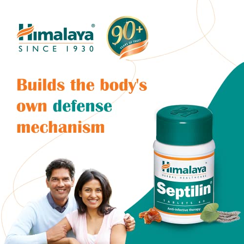 Himalaya SEPTILIN - Natural Immune System Booster Supplement For Colds and Allergies 100 Gluten-Free Tablets | High-Quality Combination Multivitamins & Minerals | MySupplementShop.co.uk