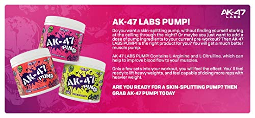 AK-47 Labs Pump 225g Lemon Lime | High-Quality Sports Nutrition | MySupplementShop.co.uk