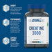 Applied Nutrition Creatine 3000 - Creatine Monohydrate Capsules 3000mg Per Serving High Strength Supplement Increases Physical Performance (120 Capsules - 30 Servings) | High-Quality Creatine | MySupplementShop.co.uk