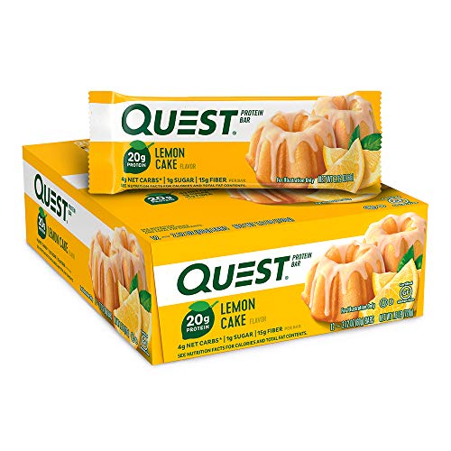 Quest Nutrition Bar 12x60g Lemon Cake - Sports Nutrition at MySupplementShop by Quest Nutrition