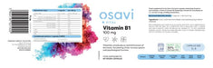 Osavi Vitamin B1, 100mg - 60 vegan caps | High-Quality Vitamin B6 | MySupplementShop.co.uk
