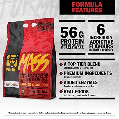 Mutant Mass 6.8kg Chocolate Fudge Brownie | High-Quality Vitamins & Supplements | MySupplementShop.co.uk