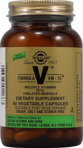 Formula VM 75 (2 per day) 60 Capsules of Solgar | High-Quality Combination Multivitamins & Minerals | MySupplementShop.co.uk