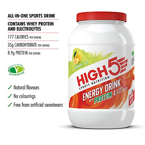 High 5 Energy Drink With Protein Citrus 1.6kg - Sports Nutrition at MySupplementShop by High 5