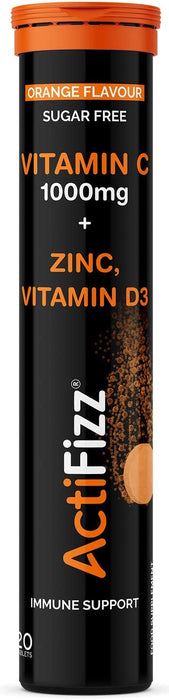 ActiFizz Vitamin C, 1000mg with Zinc & Vitamin D, Orange - 20 tabs | High-Quality Vitamin C | MySupplementShop.co.uk