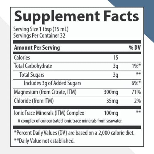 Trace Minerals Liquid Magnesium - 300mg Citrate 473ml - Vitamins & Minerals at MySupplementShop by Trace Minerals