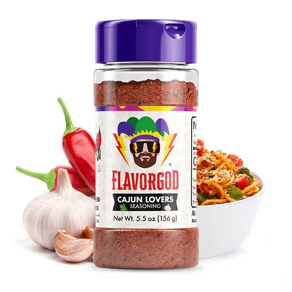 FlavorGod Cajun Lovers Seasoning - 156g | High-Quality Health Foods | MySupplementShop.co.uk