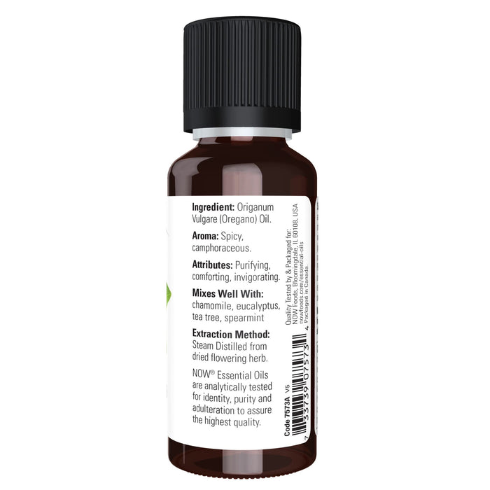 NOW Foods Essential Oil, Oregano Oil - 30 ml. | High-Quality Oregano | MySupplementShop.co.uk