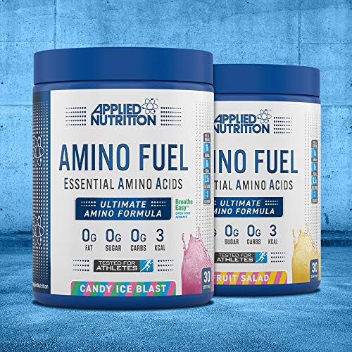 Applied Nutrition Amino Fuel - Amino Acids Supplement EAA Essential Amino Acids Powder Muscle Fuel & Recovery (390g - 30 Servings) (Candy Ice Blast) | High-Quality Amino Acids and BCAAs | MySupplementShop.co.uk