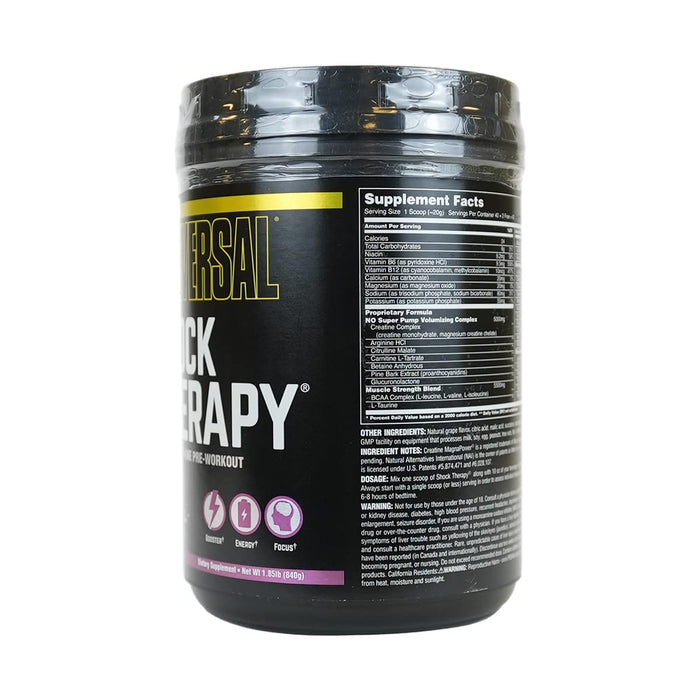 Universal Nutrition Shock Therapy, Grape Ape - 840 grams - Nitric Oxide Boosters at MySupplementShop by Universal Nutrition