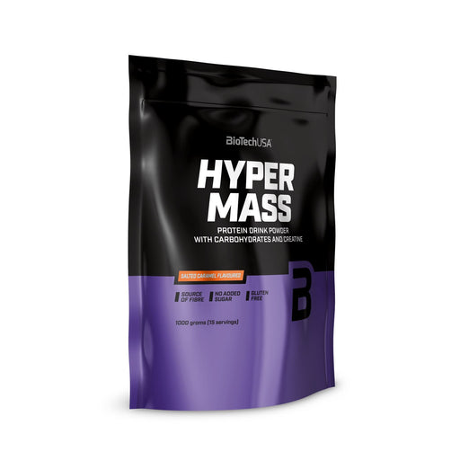 BioTechUSA Hyper Mass, Salted Caramel - 1000 grams | High-Quality Weight Gainers & Carbs | MySupplementShop.co.uk