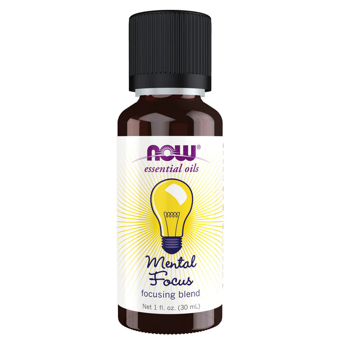 NOW Foods Essential Oil, Mental Focus Oil - 30 ml. - Health and Wellbeing at MySupplementShop by NOW Foods