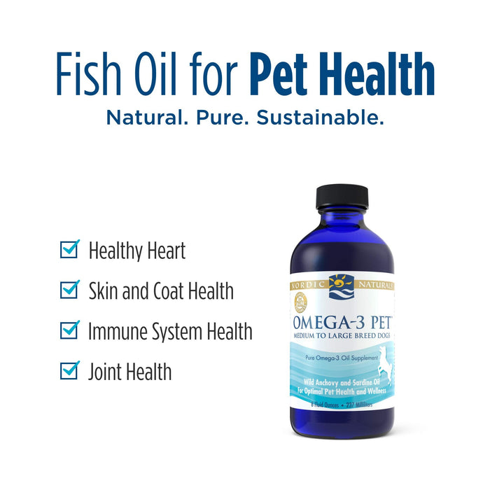 Nordic Naturals Omega-3 Pet - 237 ml. | High-Quality Pet supplements | MySupplementShop.co.uk