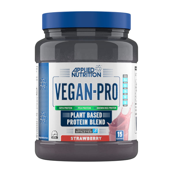 Applied Nutrition VEGAN-PRO 450g Strawberry | High-Quality Plant Proteins | MySupplementShop.co.uk