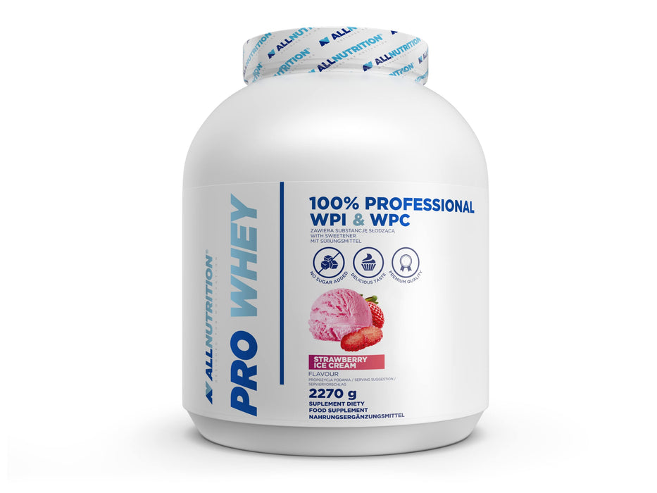 Allnutrition Pro Whey, Strawberry Ice Cream - 2270 grams | High-Quality Protein | MySupplementShop.co.uk