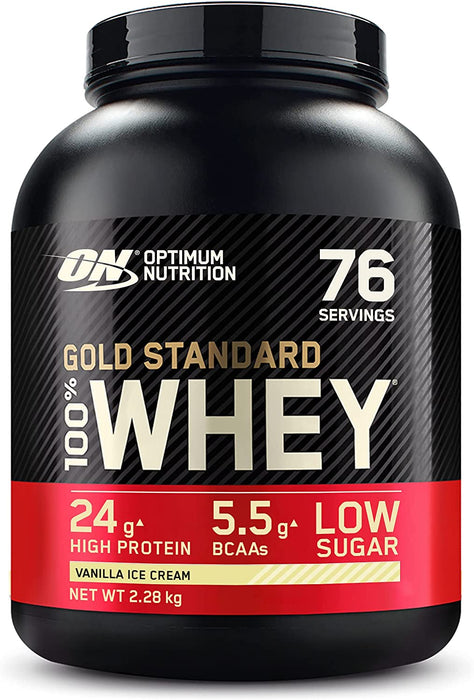 Optimum Nutrition Gold Standard Whey Protein Powder 2.27kg | High-Quality Protein | MySupplementShop.co.uk