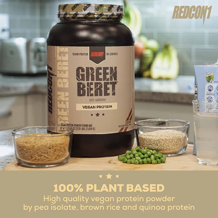 Redcon1 Green Beret - Vegan Protein, Chocolate - 1050 grams | High-Quality Protein | MySupplementShop.co.uk