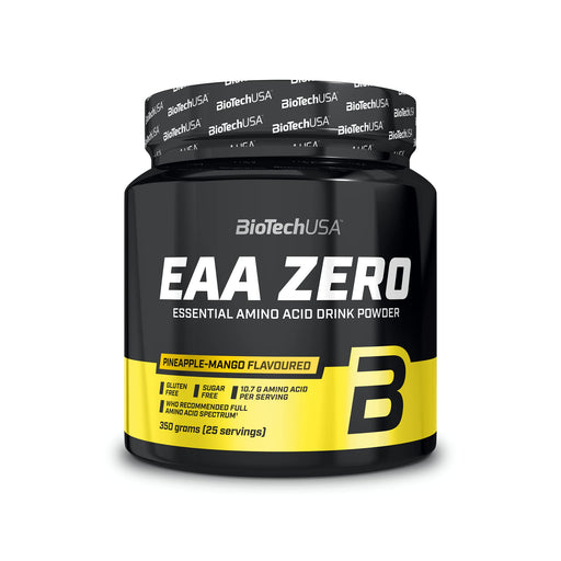 BioTechUSA EAA Zero, Pineapple Mango - 350 grams | High-Quality Amino Acids and BCAAs | MySupplementShop.co.uk