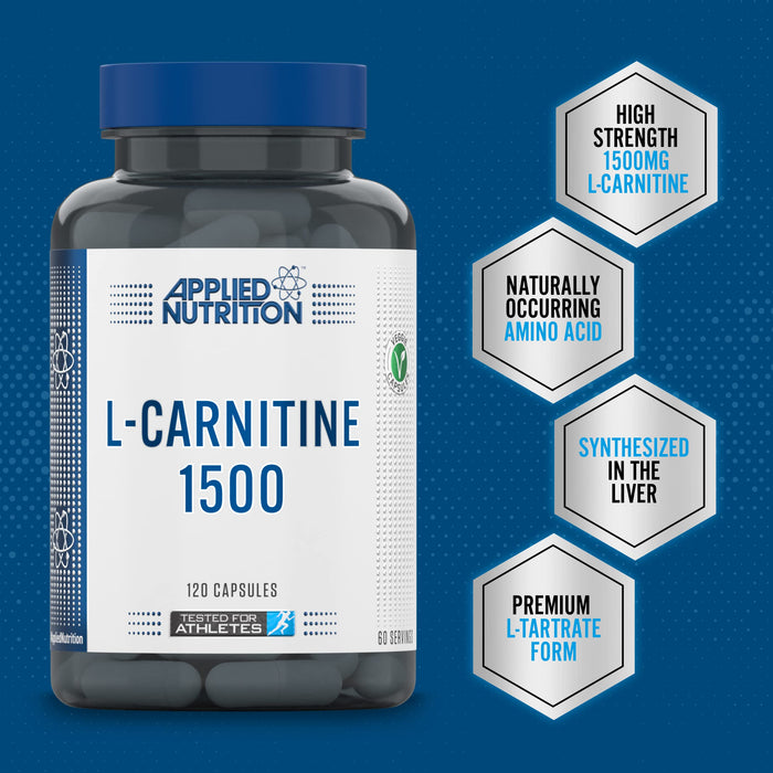 Applied Nutrition LCarnitine 1500mg  120 caps - Slimming and Weight Management at MySupplementShop by Applied Nutrition