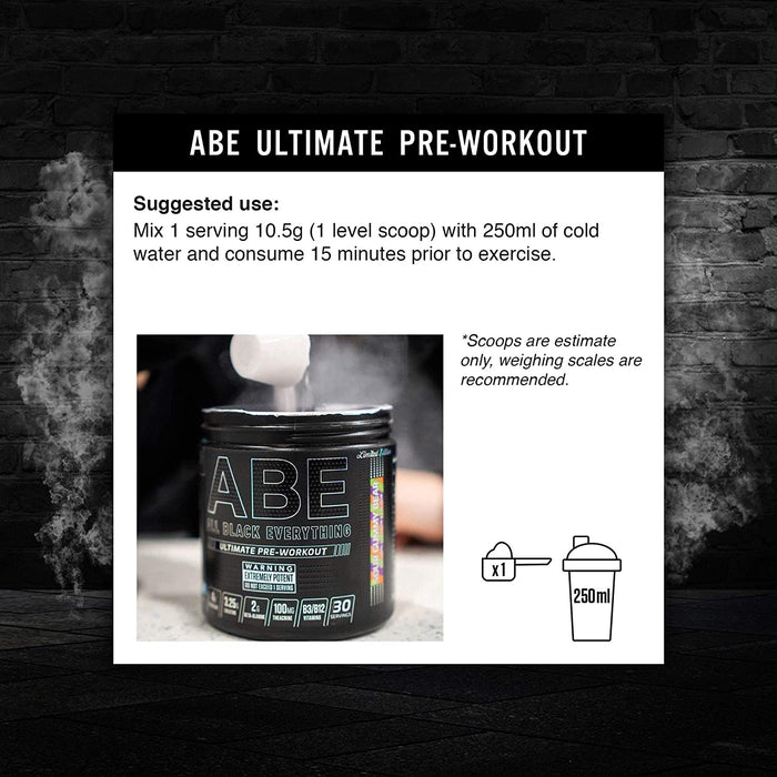 Applied Nutrition ABE (All Black Everything) Ultimate Preworkout 315g - Pre Workout at MySupplementShop by Applied Nutrition