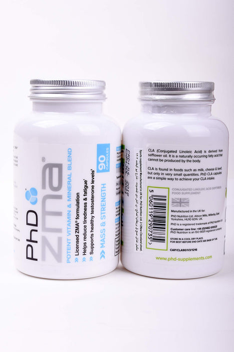 PhD ZMA - 90 caps | High-Quality Natural Testosterone Support | MySupplementShop.co.uk