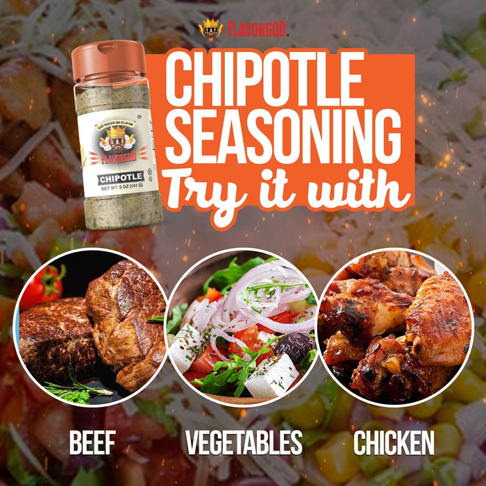 FlavorGod Chipotle Seasoning - 141g | High-Quality Health Foods | MySupplementShop.co.uk