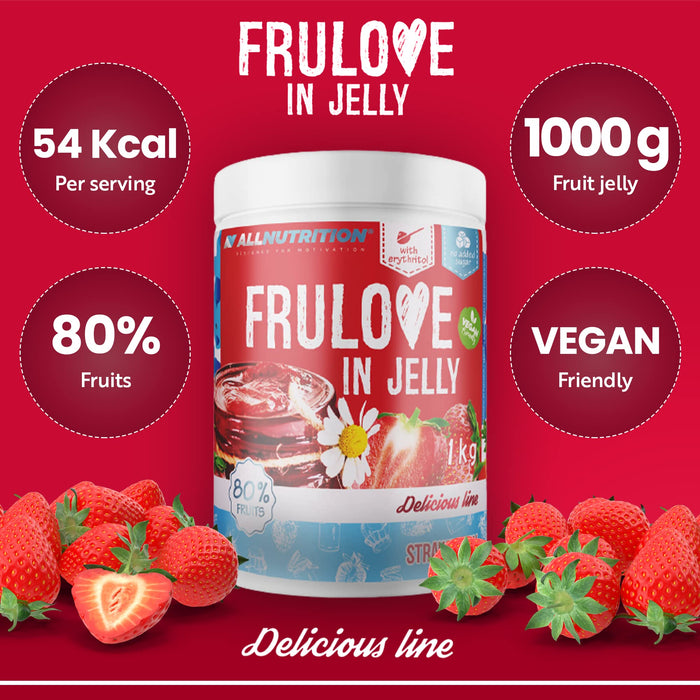 Allnutrition Frulove In Jelly, Strawberry - 1000g | High-Quality Health Foods | MySupplementShop.co.uk