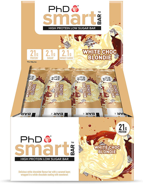 PhD Nutrition Smart Bar 12 x 64g | High-Quality Sports Nutrition | MySupplementShop.co.uk