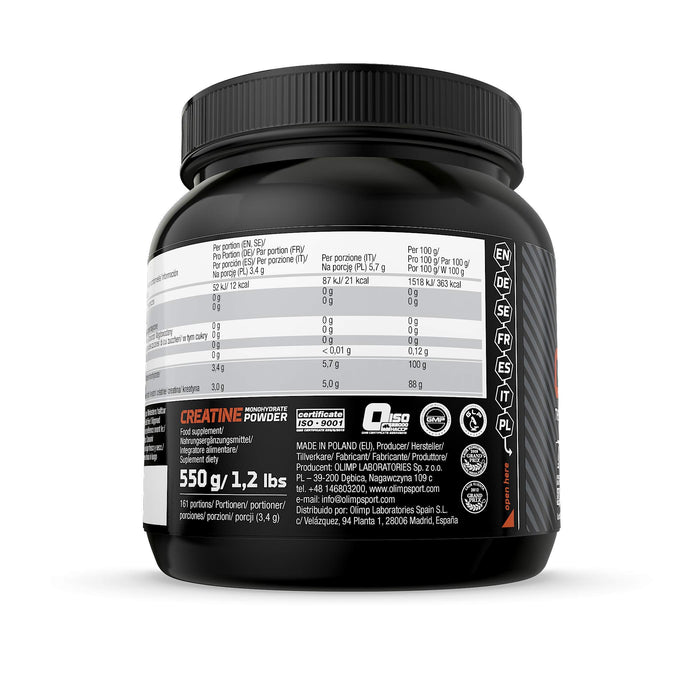 Olimp Nutrition Creatine Monohydrate Powder - 550 grams | High-Quality Creatine Supplements | MySupplementShop.co.uk