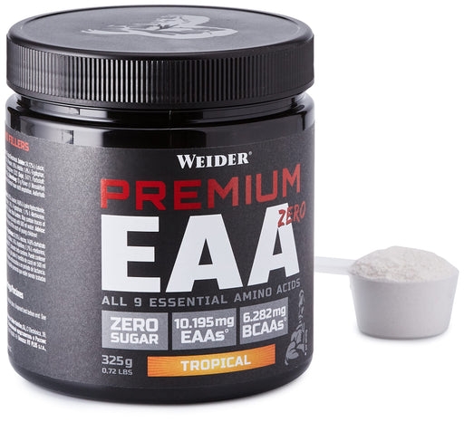 Weider Premium EAA Zero, Tropical - 325 grams | High-Quality Amino Acids and BCAAs | MySupplementShop.co.uk