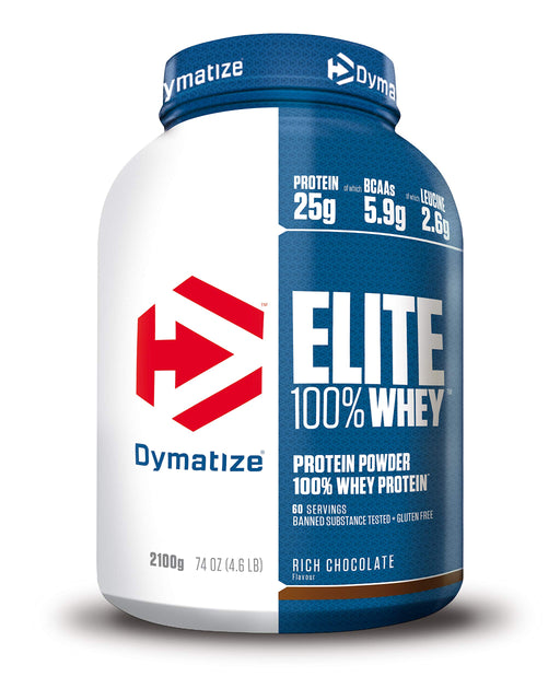 Dymatize Elite 100% Whey Protein, Rich Chocolate - 2100 grams | High-Quality Protein | MySupplementShop.co.uk