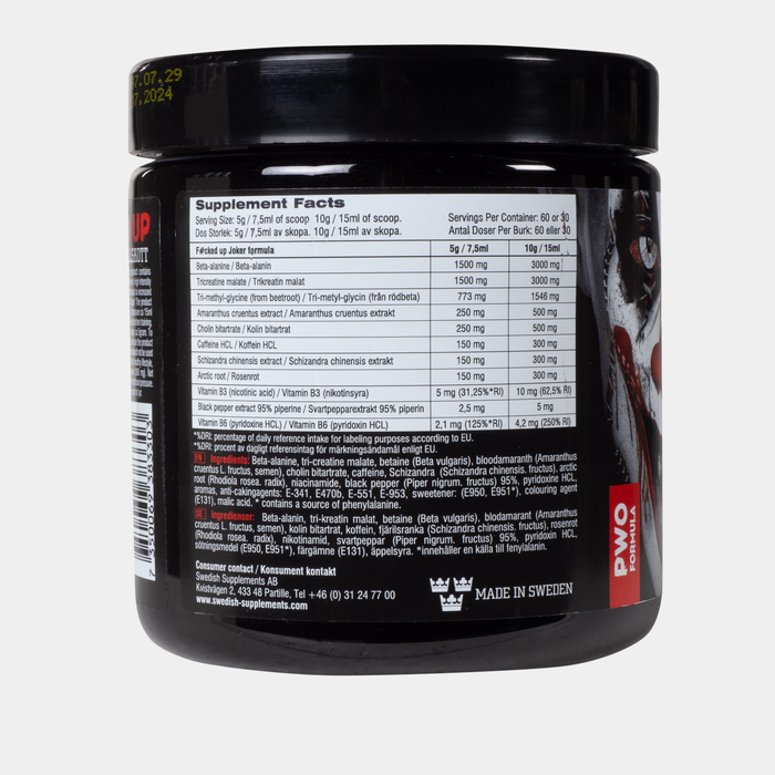 Swedish Supplements Fucked Up Joker 300g | High-Quality Sports Nutrition | MySupplementShop.co.uk