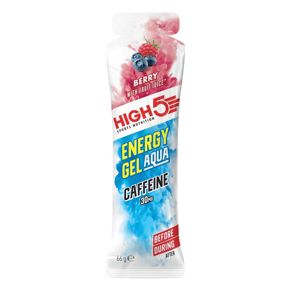HIGH5 Energy Gel Aqua Caffeine Berry 66g (Single) - Sports Nutrition at MySupplementShop by HIGH5