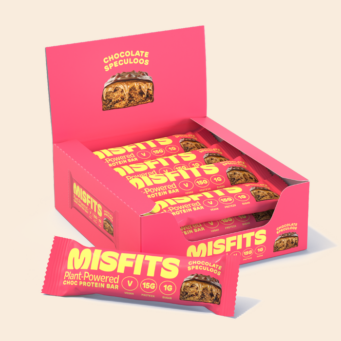 Misfits Vegan Protein Bar 12 x 45g | High-Quality Health & Beauty > Health Care > Fitness & Nutrition > Vitamins & Supplements | MySupplementShop.co.uk