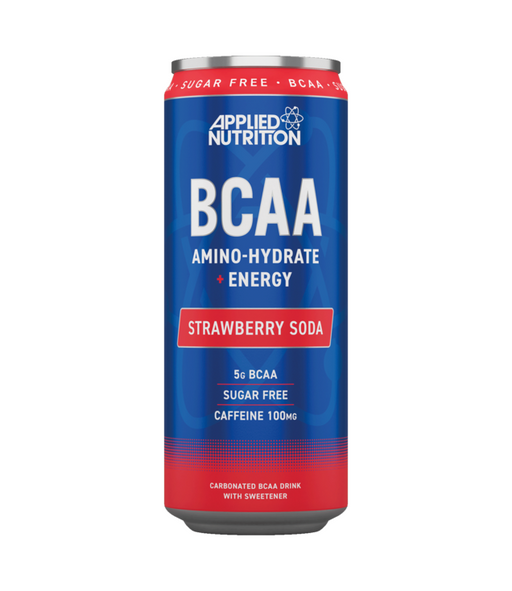 Applied Nutrition BCAA + Caffeine Can 24x330ml Strawberry Soda | High-Quality Sports & Health Drinks | MySupplementShop.co.uk