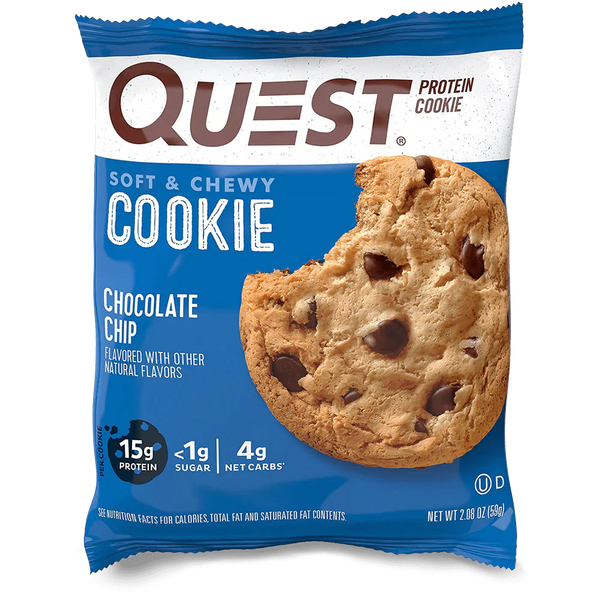 Quest Nutrition Cookie 12x59g Chocolate Chip | High-Quality Bakery | MySupplementShop.co.uk