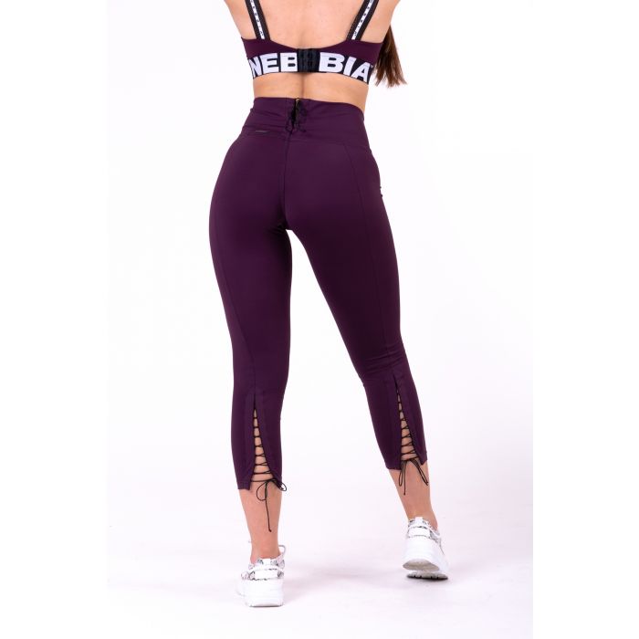 Nebbia Lace-Up 7/8 Leggings 661 - Burgundy