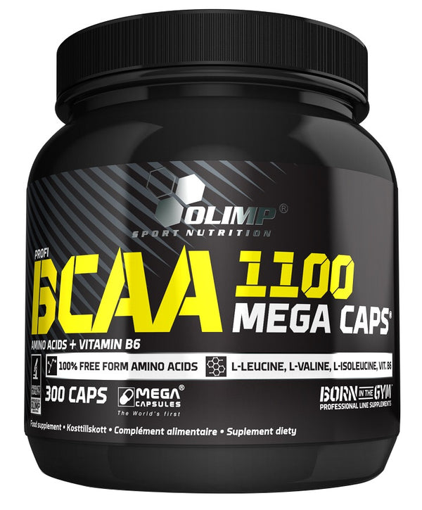 Olimp Nutrition BCAA 1100 Mega Caps - 300 caps | High-Quality Amino Acids and BCAAs | MySupplementShop.co.uk