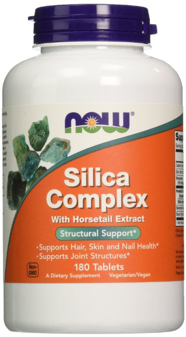 NOW Foods Silica Complex with Horsetail Extract - 180 tablets - Joint Support at MySupplementShop by NOW Foods