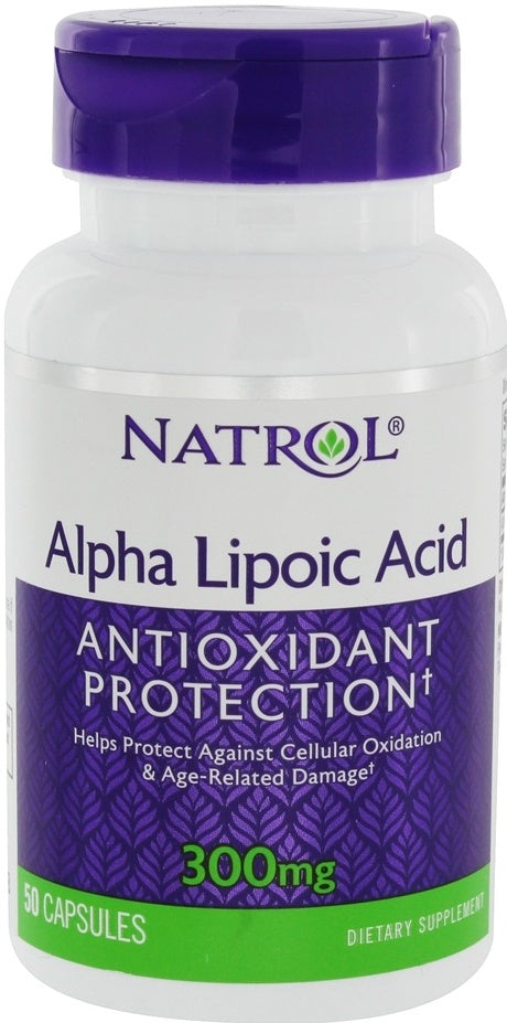 Natrol Alpha Lipoic Acid, 300mg - 50 caps | High-Quality Alpha Lipoic Acid | MySupplementShop.co.uk