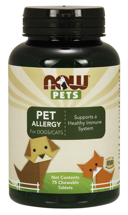 NOW Foods Pets, Pet Allergy - 75 chewable tablets - Pet supplements at MySupplementShop by NOW Foods