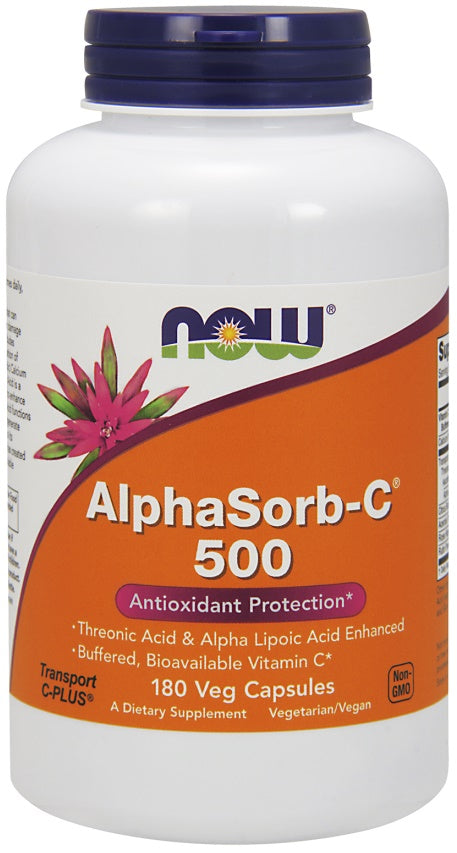 NOW Foods AlphaSorb-C, 500mg - 180 vcaps | High-Quality Sports Supplements | MySupplementShop.co.uk