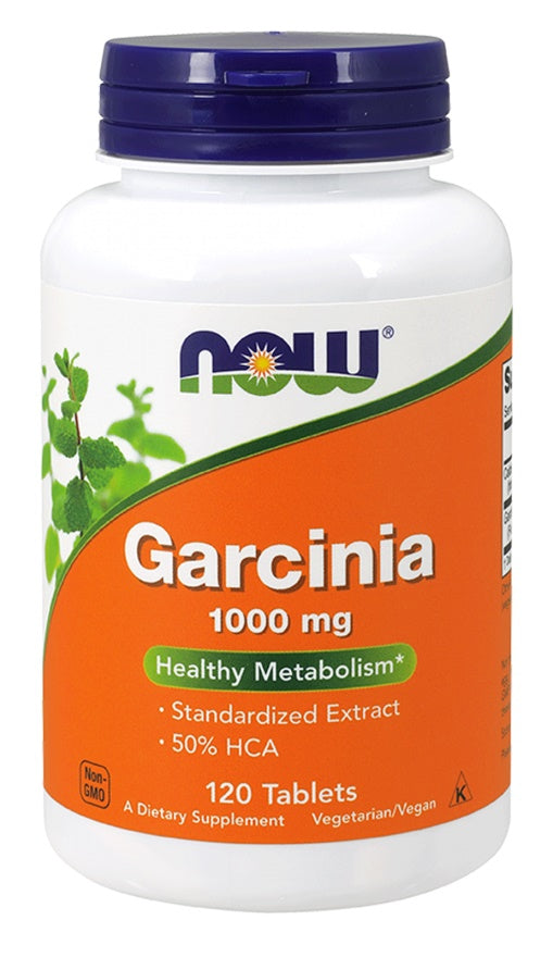 NOW Foods Garcinia, 1000mg - 120 tablets | High-Quality Slimming and Weight Management | MySupplementShop.co.uk