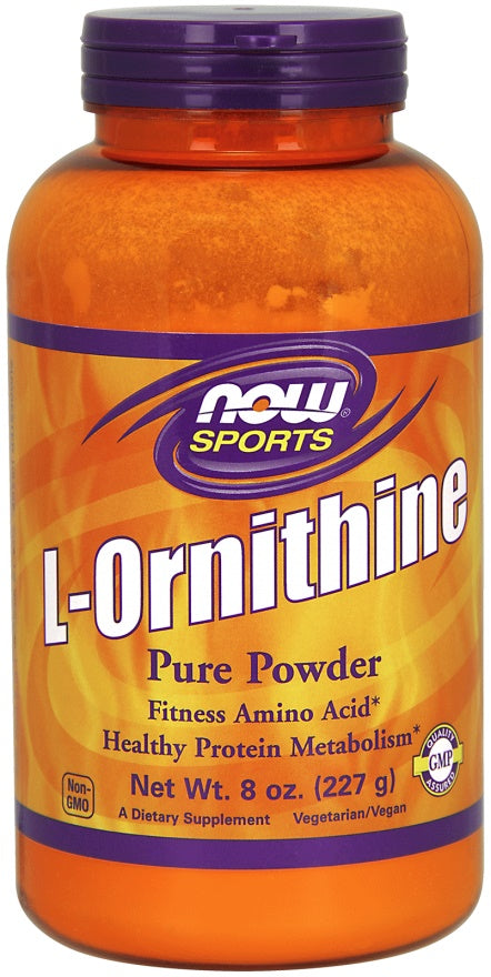 NOW Foods L-Ornithine, Pure Powder - 227g | High-Quality Amino Acids and BCAAs | MySupplementShop.co.uk